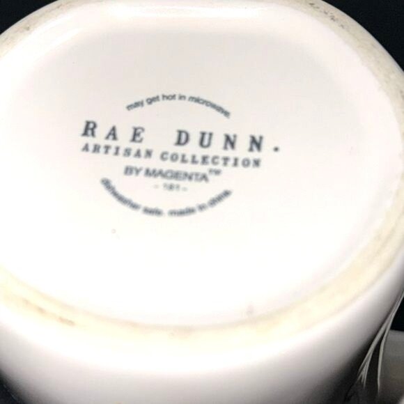 Rae Dunn Daddy Shark Mug With Shark Lid 4.5" X 3.5" Ceramic White & Blue - Picture 3 of 7